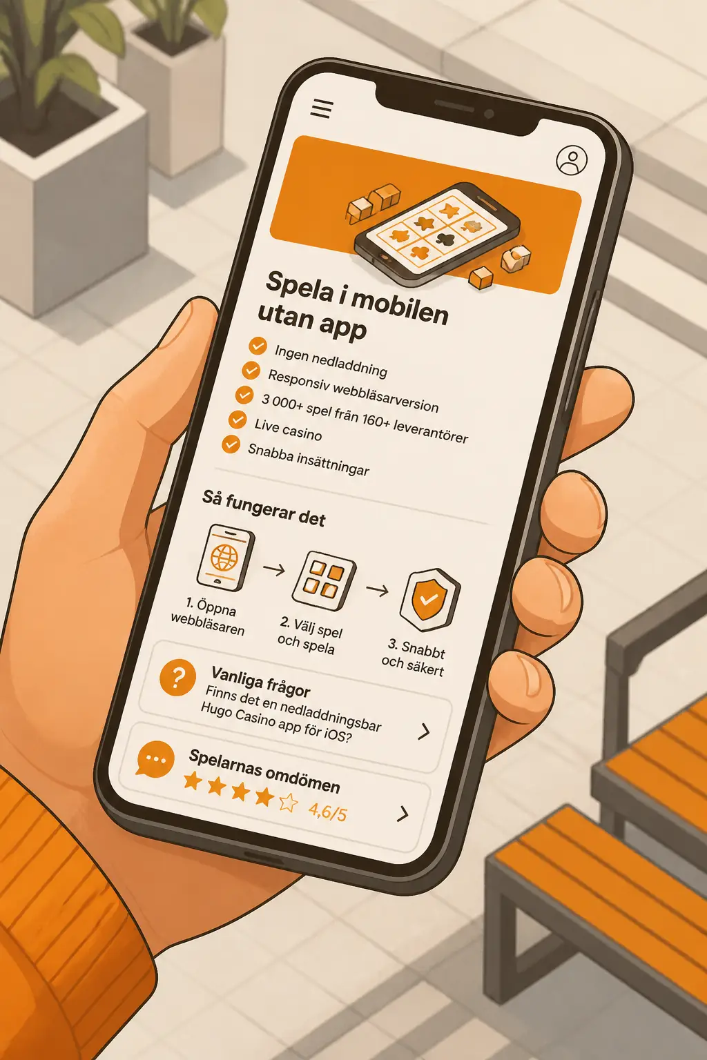 Hugo Casino App – mobilcasino i Sverige visual guide for Hugo Casino